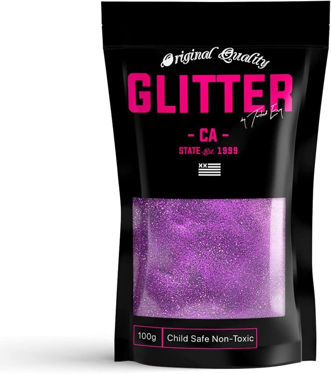 Deep Purple Premium Grade Ultra Fine Glitter Powder Dust 100g / 3.5oz use with Arts & Crafts Decoration Wine Glass Flowers Wedding